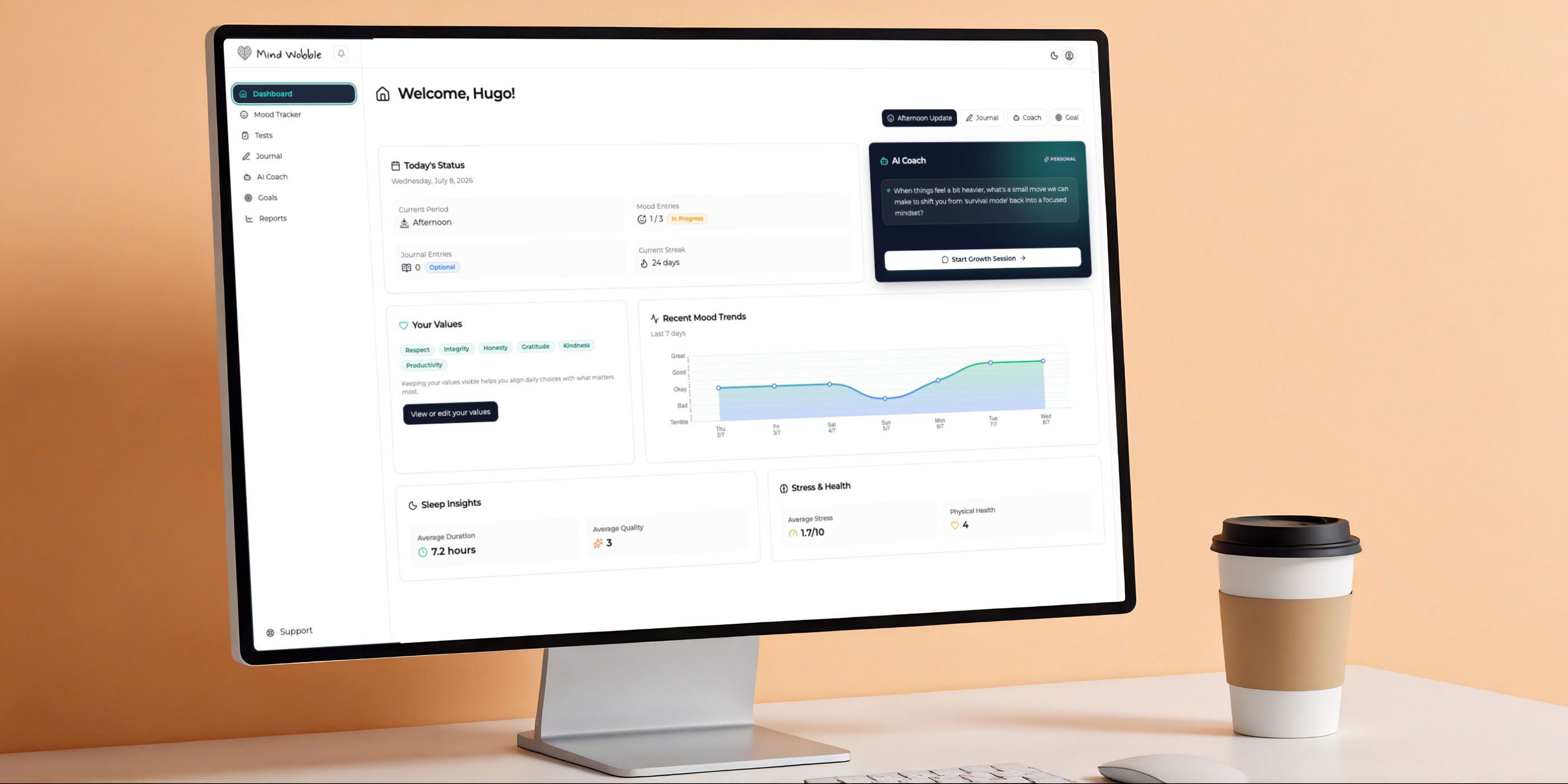Mind Wobble App Launch: Your Mental Wellbeing Coach