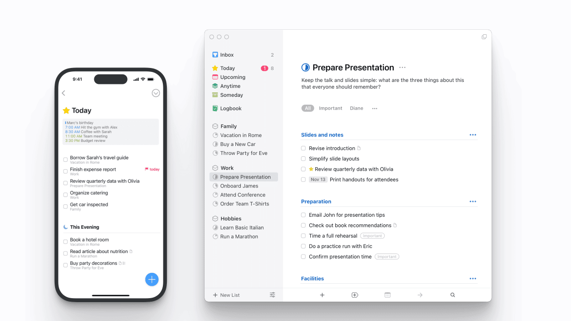 To-Do List for Mac & iOS - Things 3