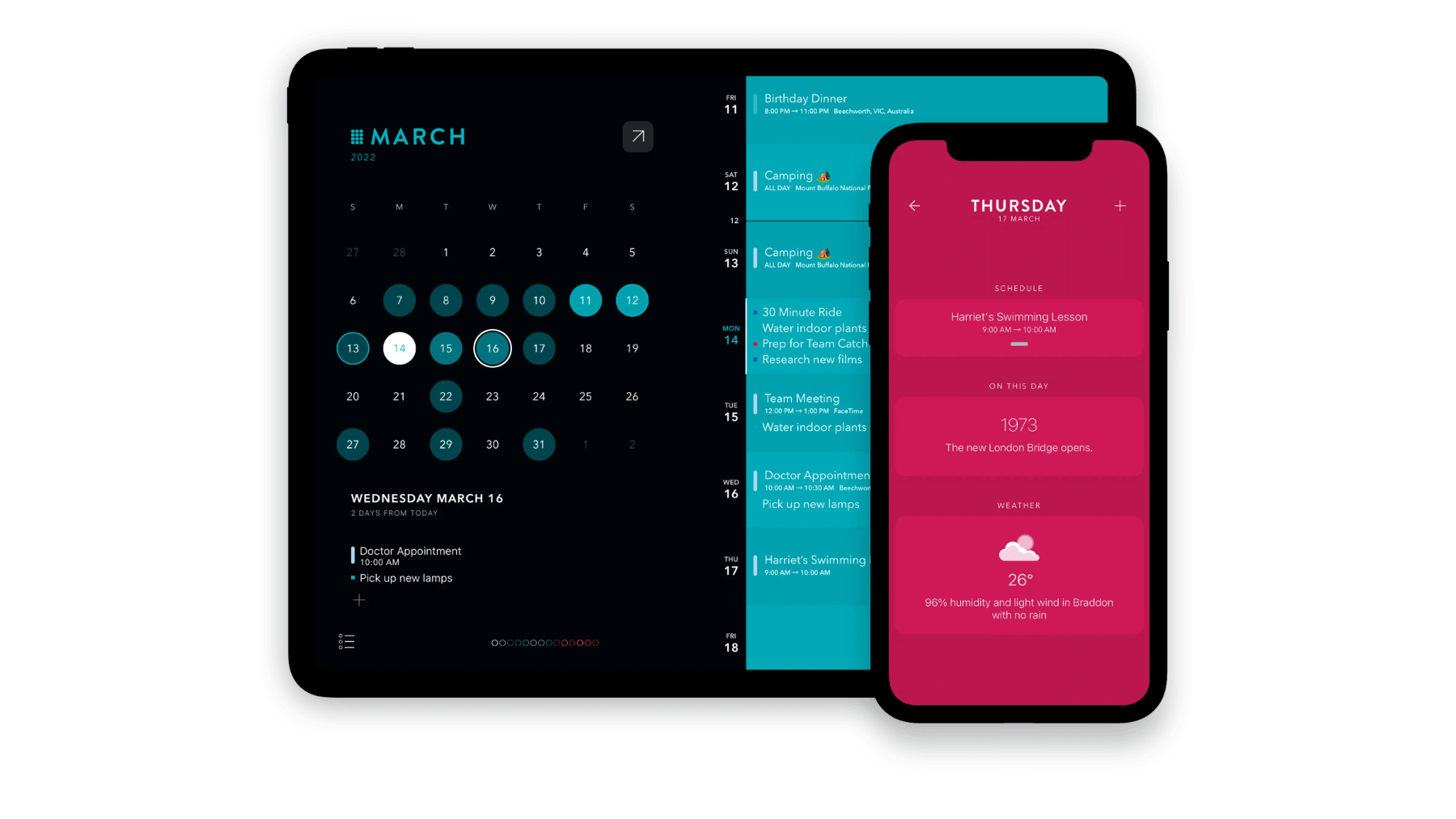 The most customisable and fun calendar experience - Timepage
