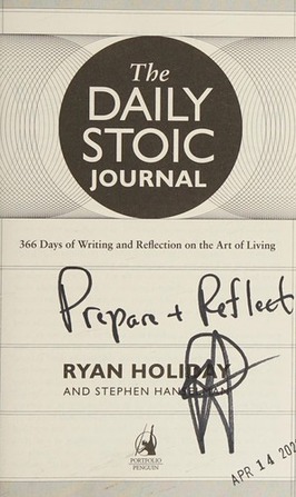 The Daily Stoic Journal: 366 Days of Writing and Reflection on the Art of Living cover